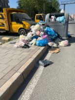 İzmir Çiğli’de Çöpler Yollarda